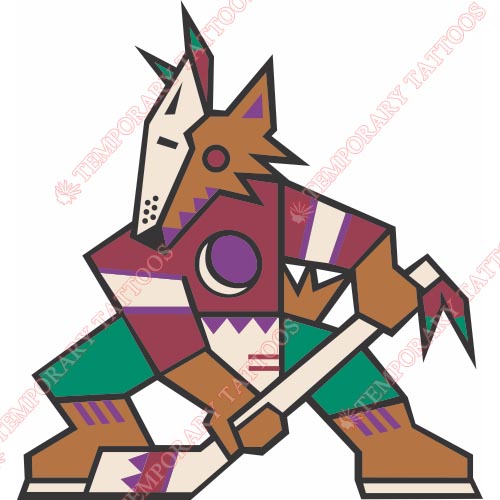 Phoenix Coyotes Customize Temporary Tattoos Stickers NO.292